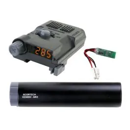 Silenziatore + Cronografo + Unità Tracer ""X3300W MK2 "" - Nero - Xcortech (XCO-X3300W-MK2-BK)