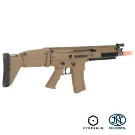 Fucile Elettrico FN Scar-L - Tan - Cybergun (200962) Loghi Originali FN Herstal con Licenza