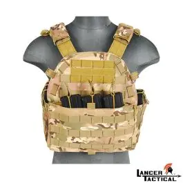 Gilet Tattico Plate Carrier 1000D CA311B2N - Multicam - Lancer Tactical (A68606)