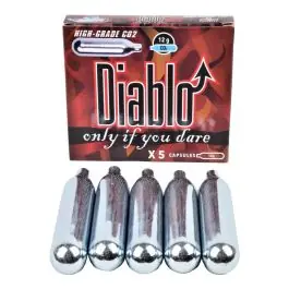 5 Bombolette CO2 12gr DIABLO