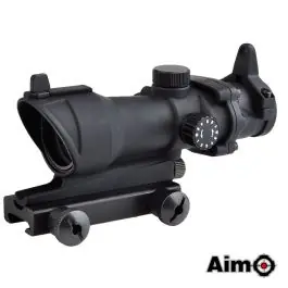 Ottica ACOG 4x32 - Reticolo Illuminato - Tacche Superiori - Nera - Aimo