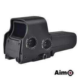 Mirino Red Dot Olografico - Rosso/Verde - Comandi Laterali - Nero - Aimo