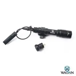 Torcia Tattica Led - Dual Fuel - Nero - Fino a 1400 Lumens - WADSN