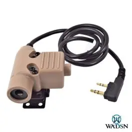 Adattatore PTT Cuffie e Microfono Military Standard per Kenwood - Dark Earth Tan - WADSN