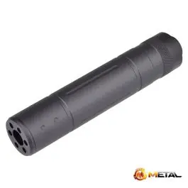 Silenziatore ""Type D"" da 155x31 mm - Nero - Metal