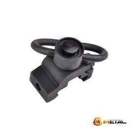 Anello Gancio Cinghia QD con Attacco Slitte 20 mm e sgancio rapido - Nero - METAL