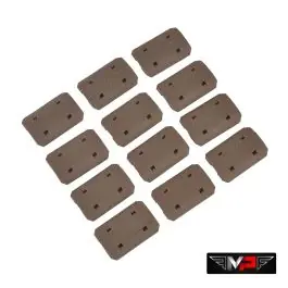 Set 12 Copri Slitta Tipo 2 per M-Lok - Dark Earth Tan - MP