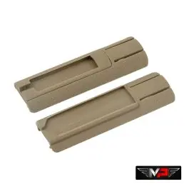 Set 2 Copri Slitta con Porta Controllo Remoto per Slitte 20/22 mm - Dark Earth Tan - MP