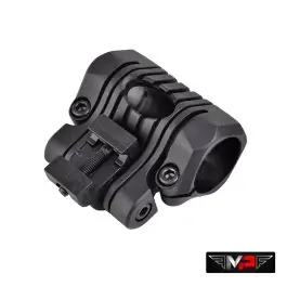 Attacco Regolabile in 5 posizioni per Torce da 1"" per Slitte 20/22 mm - Nero - MP