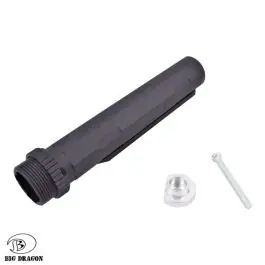 Tubo Calcio per M4 - Alluminio CNC - Nero - Big Dragon