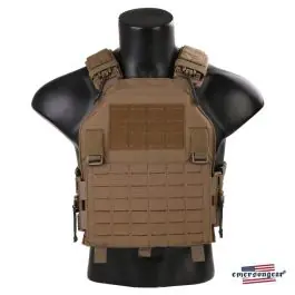 Gilet Tattico LVAC Assault Carrier Tactical Vest - Coyote Brown Tan - EmersonGear Blue Label