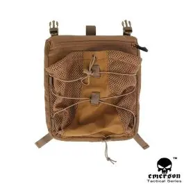 Zaino porta Elmetto Bungee per Tactical Vest / Gilet Tattico 420 - Coyote Brown Tan - EmersonGear