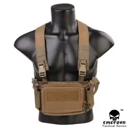 Micro Chest Rig - 500D - Coyote Brown Tan - EmersonGear