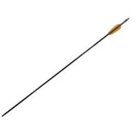 freccia per arco in fibra di vetro 30"" con punta fissa nera EK Archery