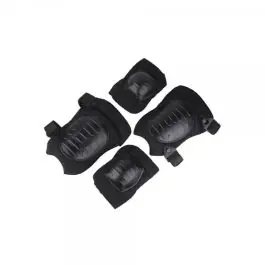 Set gomitiere e ginocchiere nere Emerson EM7065