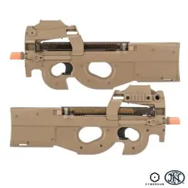 Fucile Elettrico FN P90 con Red Dot incorporato - Loghi Originali - Tan - FN Herstal by CyberGun (200995)