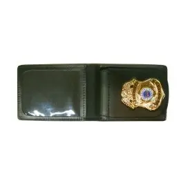 Portafoglio e portatessera in pelle con porta placca ""security service"" estraibile Vega Holster (1WE28)