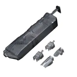 bb loader 250 4.5mm con 4 adattatori - Trasparente - wosport (WO-0408)