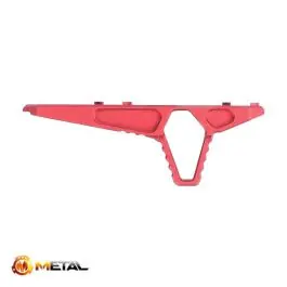 Impugnatura HAND-Stop per KEYMOD e M-Lok - Metallo - 30 gr - Rosso - Ometal