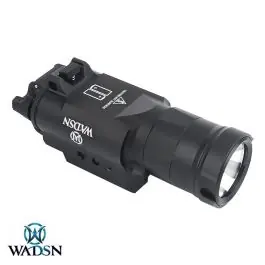 Torcia Led in Alluminio 650 Lumen per Slitte Weaver 20 mm - Nero - WADSN