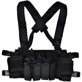 Tactical Vest Gilet Tattico Leggero Multifunzione - Nero - WoSport