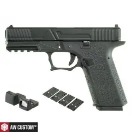 Pistola a Gas VX7 MOD.3 MOS Stile Glock 17 G17 GBB - Nero - Armorer Works Custom