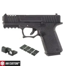 Pistola a Gas VX9 MOD.1 MOS Stile Glock 19 G19 GBB - Nero - Armorer Works Custom