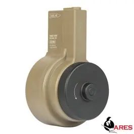 Caricatore Drum per M4 da 2150 Colpi - Dark Earth Tan - Ares