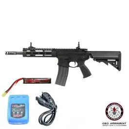 Fucile Softair elettrico CM16 Raider 2.0 Nero - G&G Offerta Combo Kit