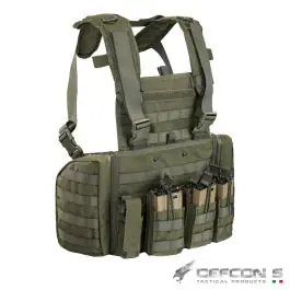 Gilet Tattico Chest Rig MARTE 1000 Denier - Olive Drab ""Verde"" - Defcon 5