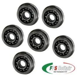 Boccole Cuscinettate Aperte in Acciaio da 9mm - FPS (B9CA)