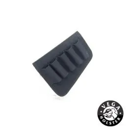 Porta Cartucce Giberna da Calcio con 6 posti Cal. 12 / 20 - Nero - Vega Holster