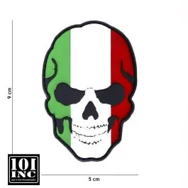 Patch 3D PVC con Velcro Teschio Italia 101 INC (444130-5006)