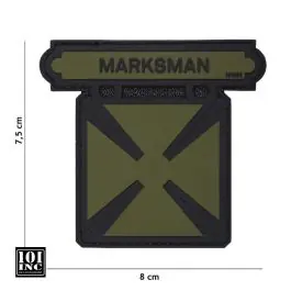 Patch 3D PVC con Velcro Marksman Verde 101 INC (444130-5182)