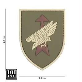 Patch 3D PVC con Velcro Forze Speciali Germania Verde 101 INC (444130-5359)