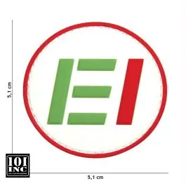 Patch 3D PVC con Velcro ""EI"" Esercito Italia 101 Inc.