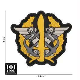 Patch 3D PVC con Velcro Marines Corps Giallo 101 Inc.
