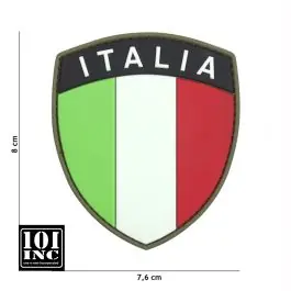 Patch 3D PVC con Velcro Scudetto Italia 101 Inc.