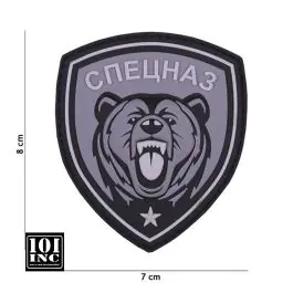 Patch 3D PVC con Velcro Spetznaz Orso Grigio 101 Inc.
