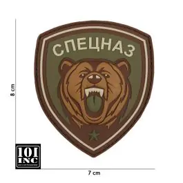 Patch 3D PVC con Velcro Spetznaz Orso Verde 101 Inc.