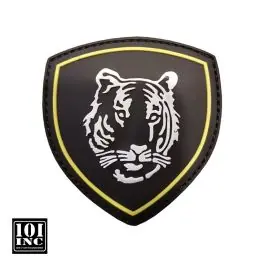 Patch 3D PVC con Velcro Tigre Russia Nero 101 Inc.