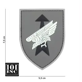 Patch 3D PVC con Velcro Forze Speciali Germania Grigio 101 INC