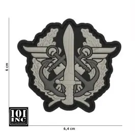 Patch 3D PVC con Velcro Marines Corps Grigio 101 Inc.