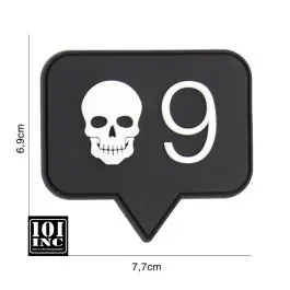 Patch 3D PVC con Velcro Teschi 9 101 Inc.