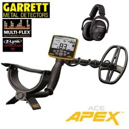 Metal Detector APEX Multi-Flex da 5 a 20 kHz + Cuffie Wireless MS-3 - Garrett