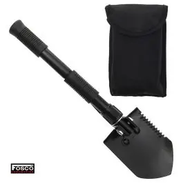 Mini Pala Pieghevole in Metallo con Custodia Fosco Industries