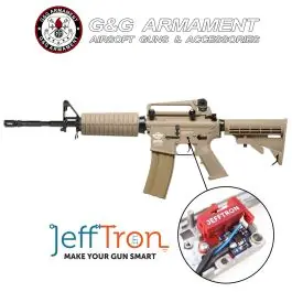 Fucile Elettrico CM16 M4 A1 Carabine MOSFET JeffTron Tan G&G Offerta Combo