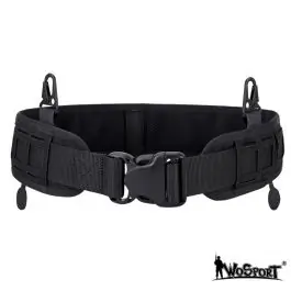 Cinturone Tattico MOLLE Nero WoSport