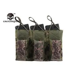 Tasca Tripla Porta Caricatori 5.56 e Pistola Open Top AOR2 Emerson