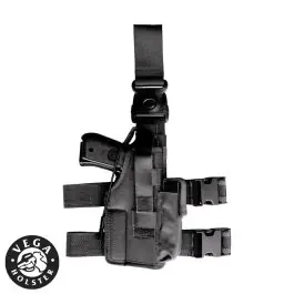 Fondina Cosciale Tattica in Cordura Nera Vega Holster